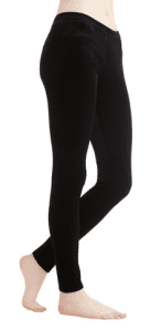 City Adventure Crushed Velvet Leggings in Black 