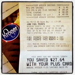 My Kroger Fuel Point Savings