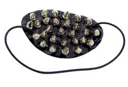 New New Funky Punk Black Rivet Studs Single Eye Patch Mask Pirate Halloween Cosplay  Beauty