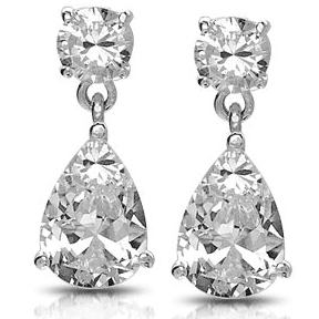 O Pear Shaped Earrings