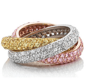 Triple Pave Rolling Band $199.95