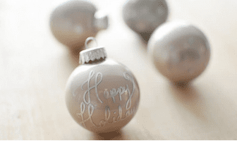 First Snow Glass Ornaments Kit