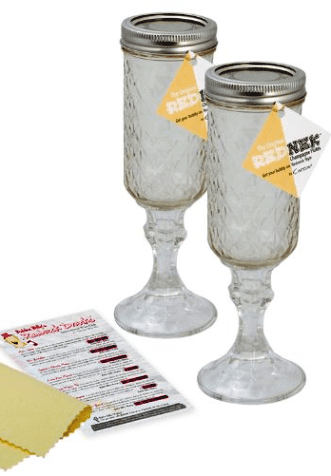Rednek Champagne Flutes 2 Pack with Drank Recipes