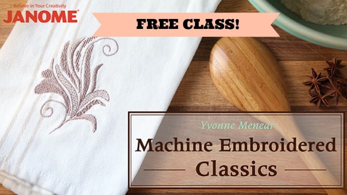 Learn How to Machine Embroider in Machine Embroidered Classics