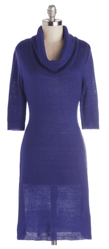 Solid Friend Dress in Blue