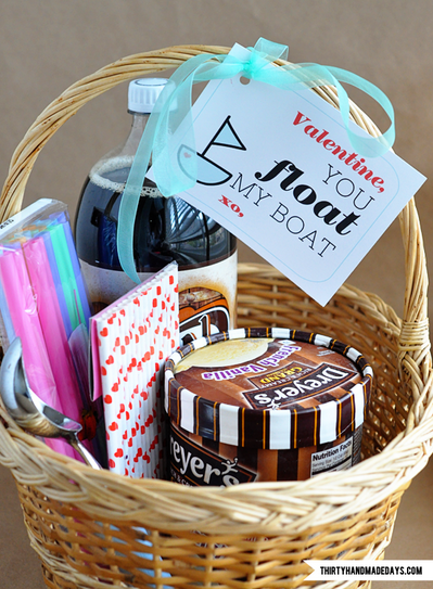 You Float My Boat Valentines Gift Basket