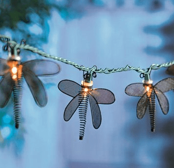 Metal Dragonfly String 10 Light