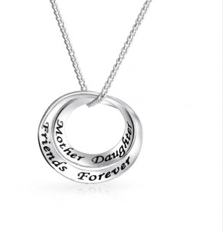 Mother Daughter Friends Forever Infinity Circlet Pendant Necklace