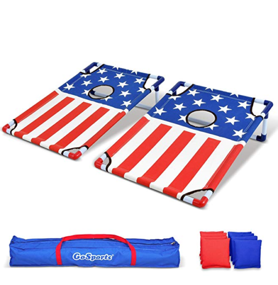 Portable cornhole game