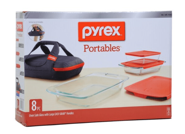 Pyrex Portables 8 Piece Set