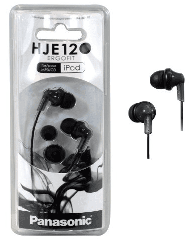 Panasonic RP ErgoFit In Ear Headphones Stereo Earbuds  2 Pack  Black   Electronics