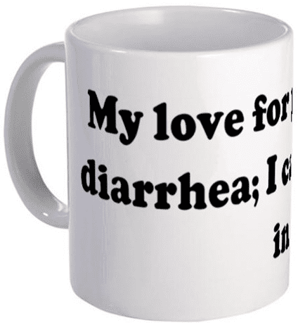 My love for you is like diarr Mug