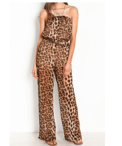 Leopard Print Women's Jumpsuits