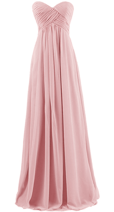 Dresstells® Sweetheart Bridesmaid Chiffon Dress