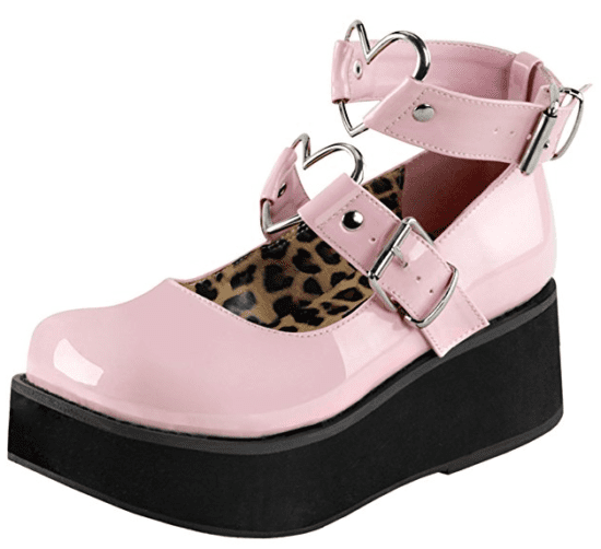 Platform Mary Janes Baby Pink $62 at Amazon.com