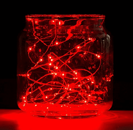 3 sets LED Moon Red Copper String Lights
